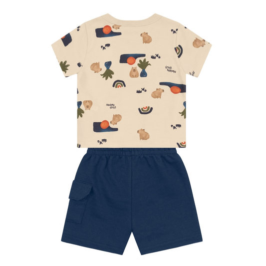 Camiseta Y Bermuda Nene | Naturaleza Brandili