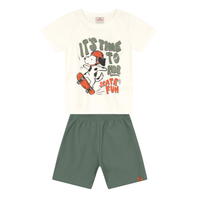 Camiseta Y Bermuda Nene | Perro Brandili