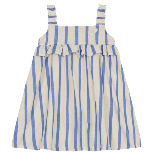 Vestido Nena Rayas | Azul Brandili