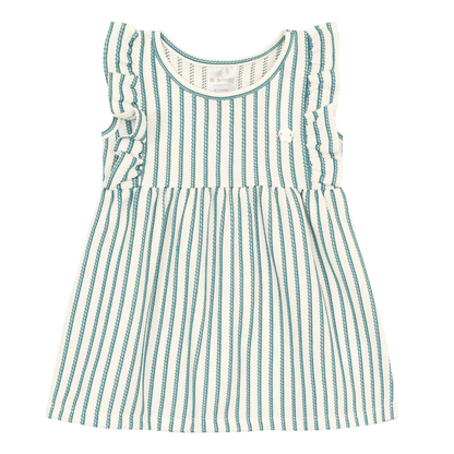Vestido Nena Rayas | Verde Brandili