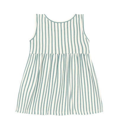 Vestido Nena Rayas | Verde Brandili