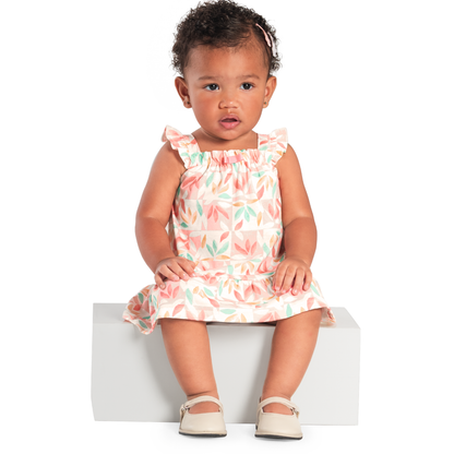 Vestido Nena | Flores Rosado Brandili