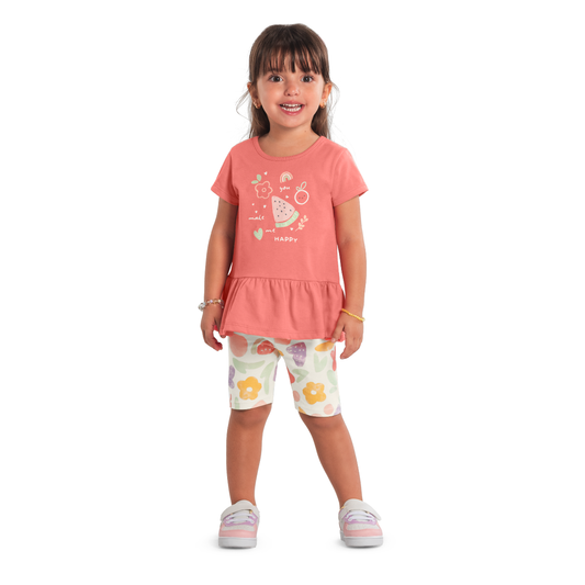 Blusa Y Bermuda Nena | Sandia Brandili