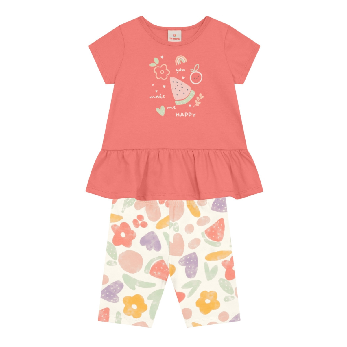 Blusa Y Bermuda Nena | Sandia Brandili