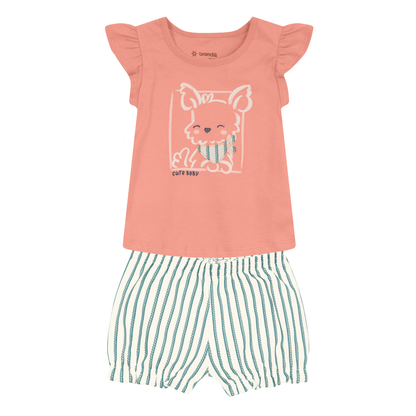 Blusa Y Shorts Nena | Perrito Brandili