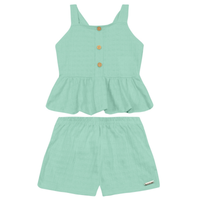 Blusa Y Shorts Nena | Menta Brandili