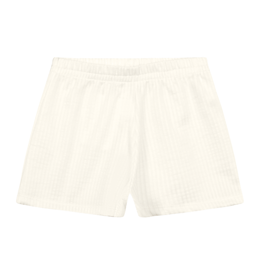 Blusa Y Shorts Nena | Blanco y Beige Mundi