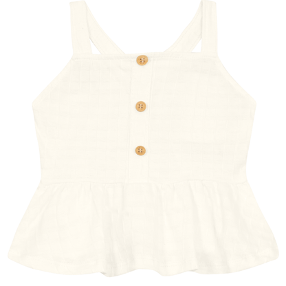 Blusa Y Shorts Nena | Blanco Brandili