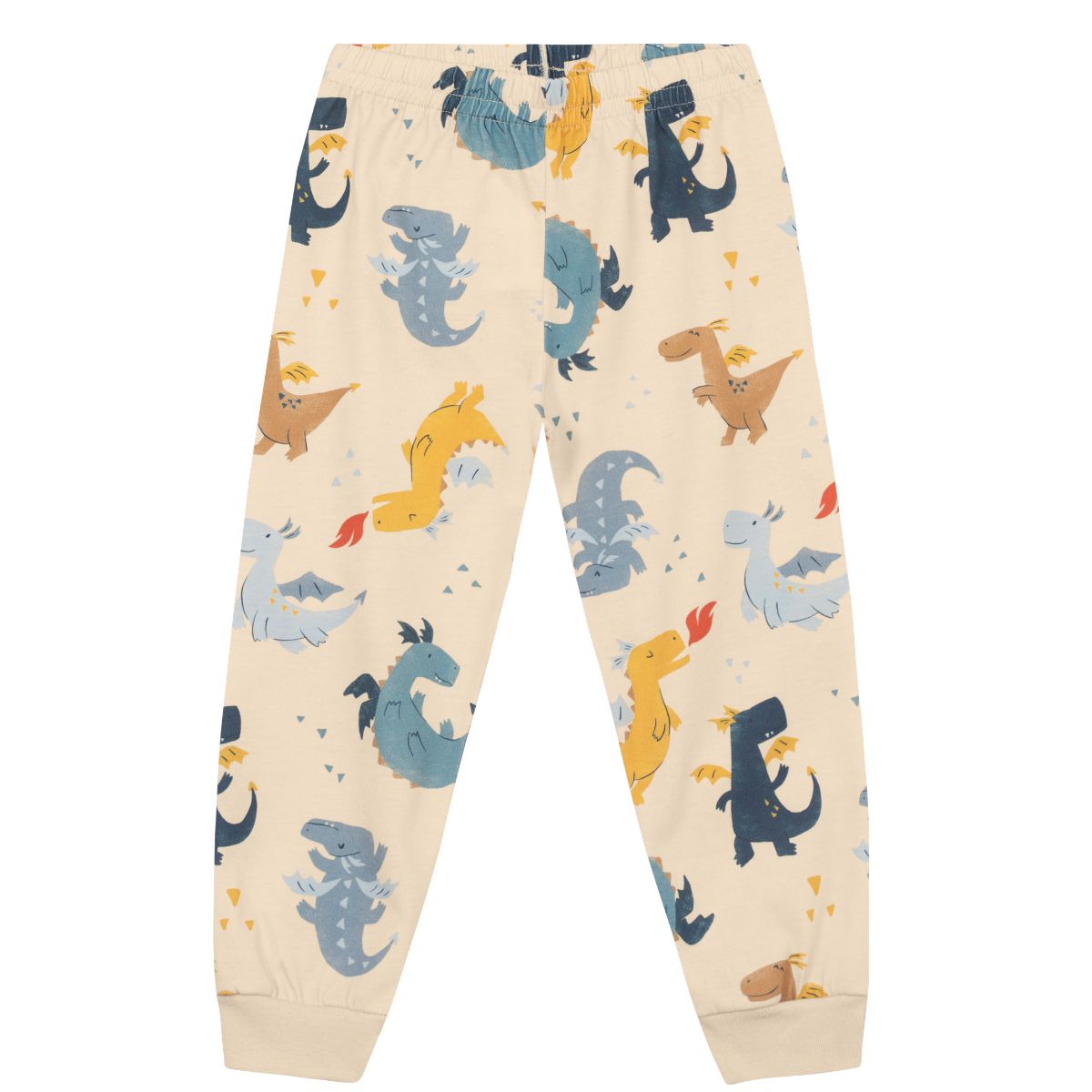 Camiseta manga larga Y Pantalón Nene | Dinosaurio Azul Brandili