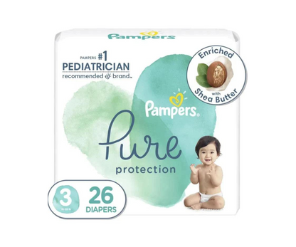 Pañales Pure Jumbo S3X26Unid Pampers