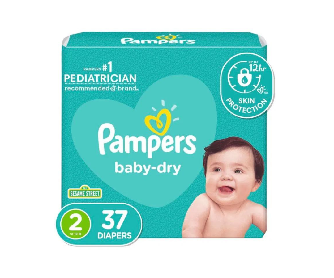 Baby Dry Jumbo S2 X3 7Unid Pampers