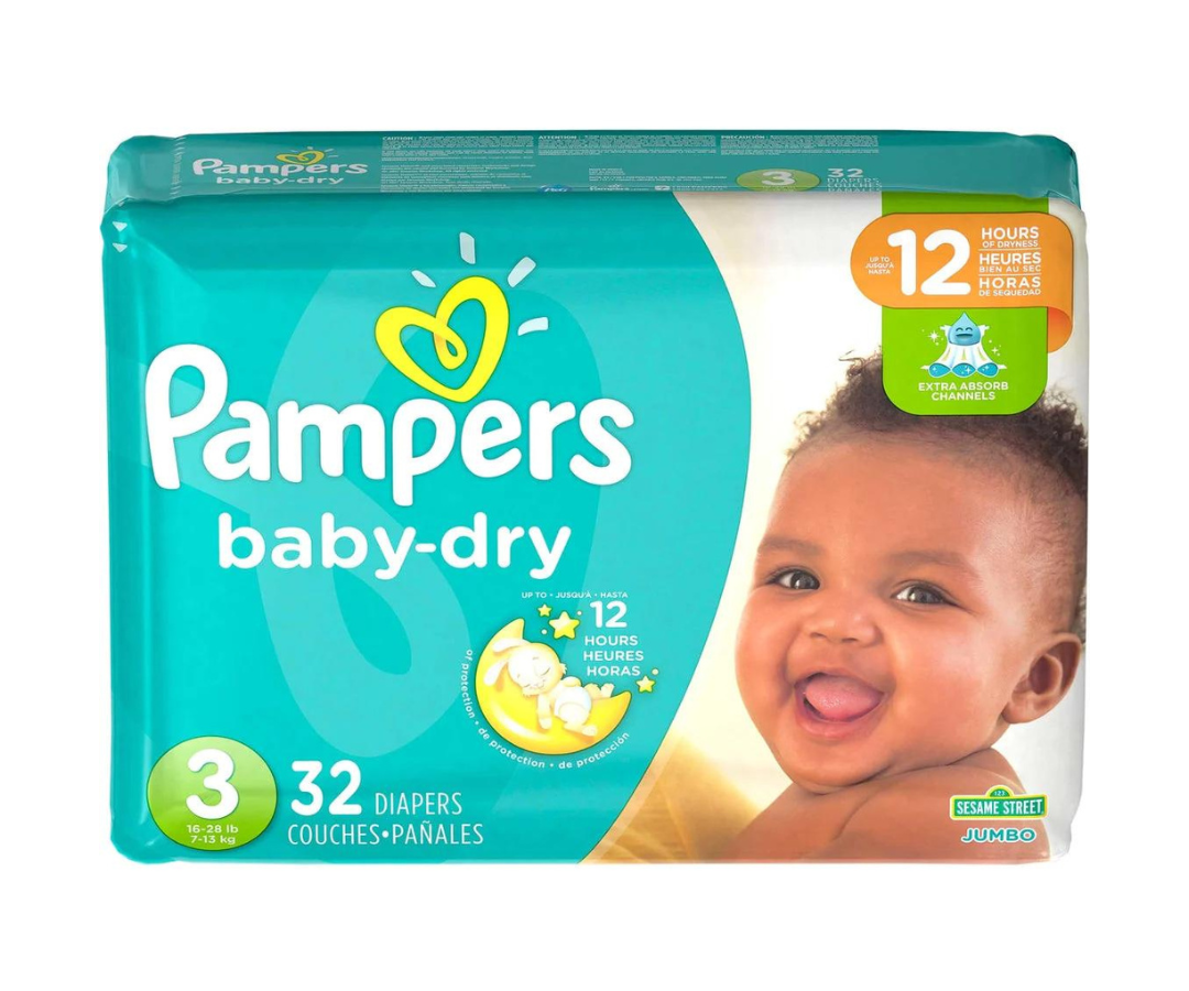 Baby Dry Jumbo S3X32Unid Pampers