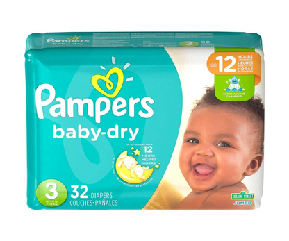 Baby Dry Jumbo S3X32Unid Pampers