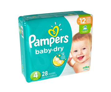 Baby Dry Jumbo S4X28Unid Pampers