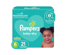 Pañales Baby Dry Jumbo S6X21Unid Pampers
