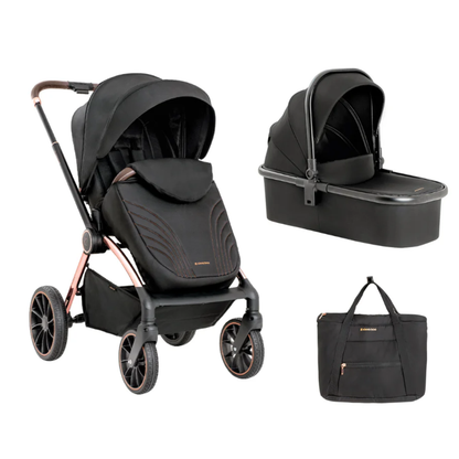 Coche Kara 2 En 1 Con Moises Negro Kikkaboo