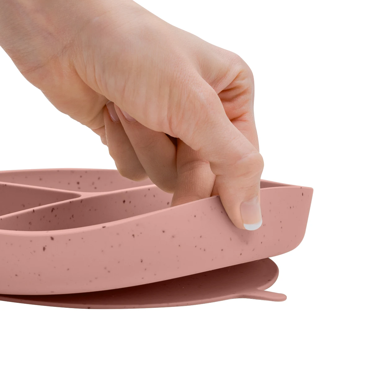 Plato Con Divisiones Platinum Silicon | Rosado Kikkaboo