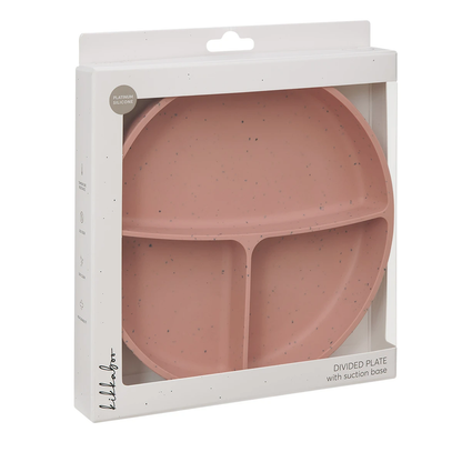 Plato Con Divisiones Platinum Silicon | Rosado Kikkaboo