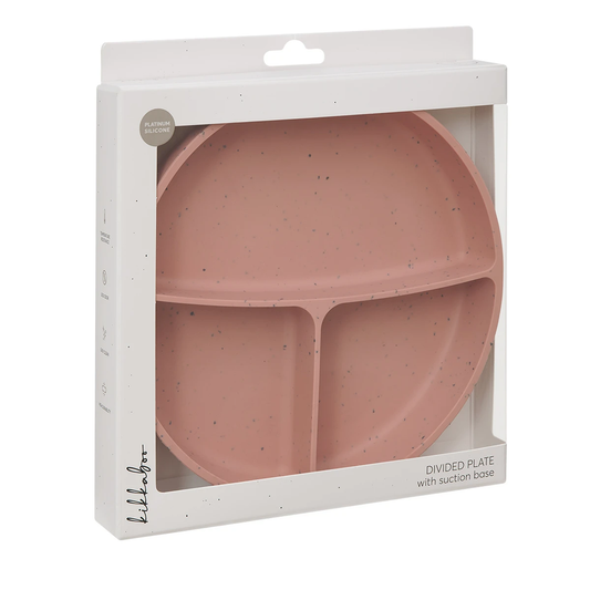 Plato Con Divisiones Platinum Silicon | Rosado Kikkaboo