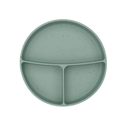 Plato Con Divisiones Platinum Silicon | Menta Kikkaboo