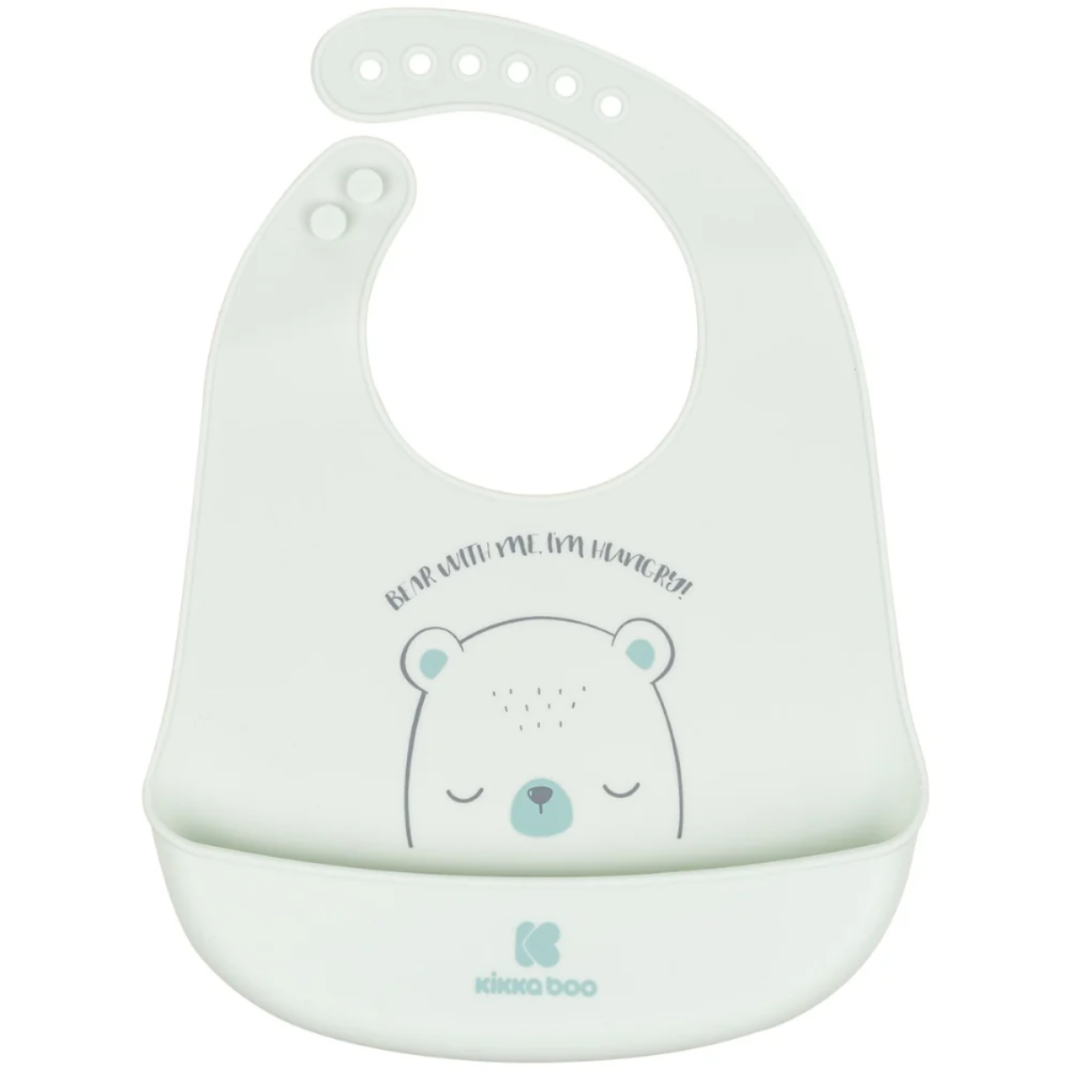 Babero De Silicon Bear With Me Rosaic Fest | Menta Kikkaboo