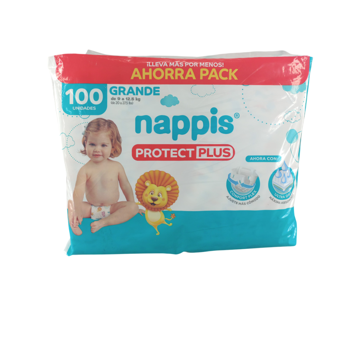 Pañales Nappis protect plus Grande x100 – Bebemundo | Ecuador