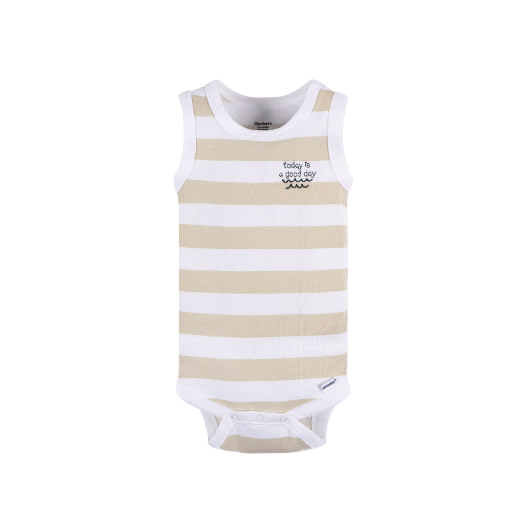 Paquete de 4 bodys Onesies® sin mangas