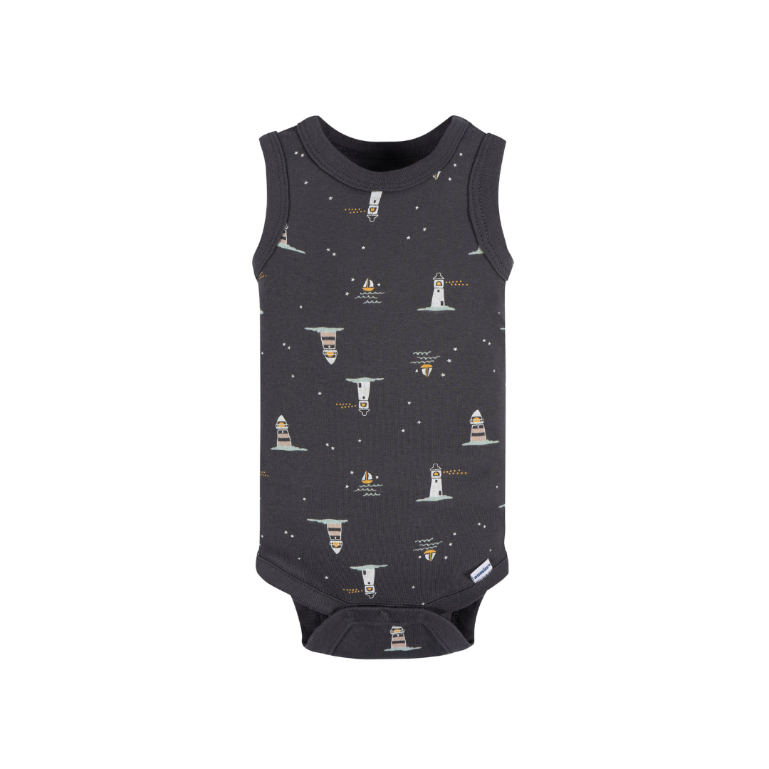 Paquete de 4 bodys Onesies® sin mangas