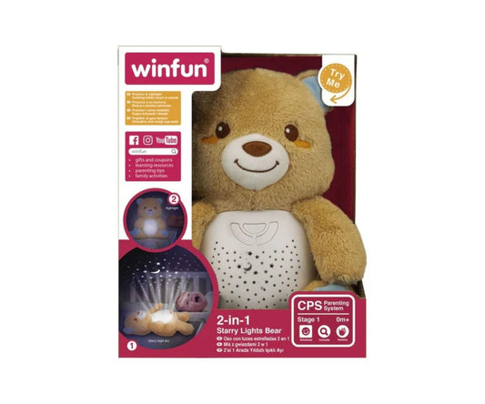Oso Luces Estrellas 2 En 1 Winfun