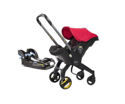 Coche  Con Asiento De Auto Y Base Flame Doona