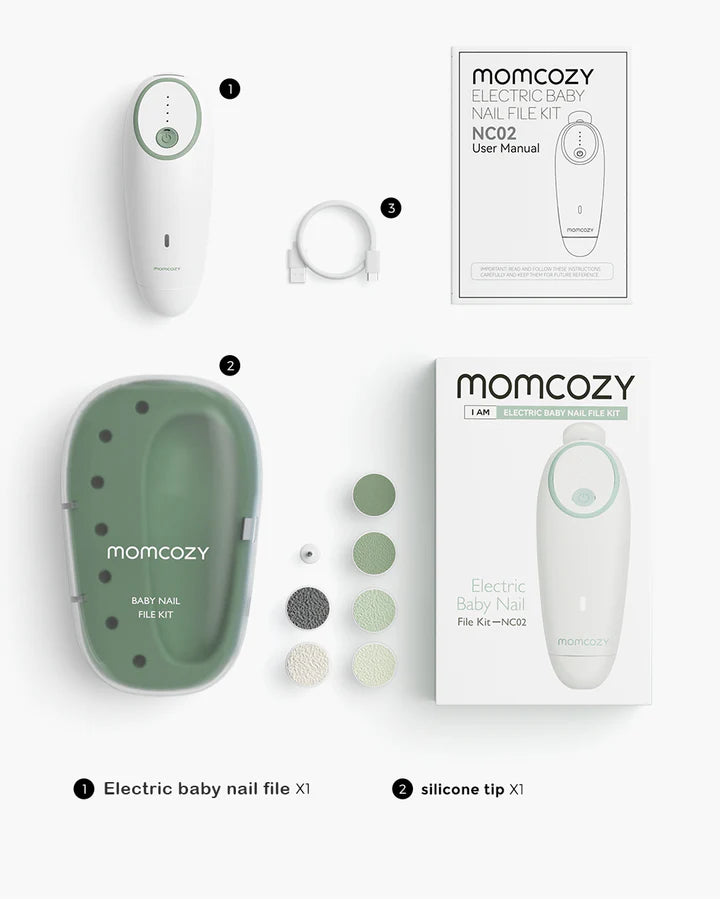 Set Lima Eléctrica Para Uñas Bebe