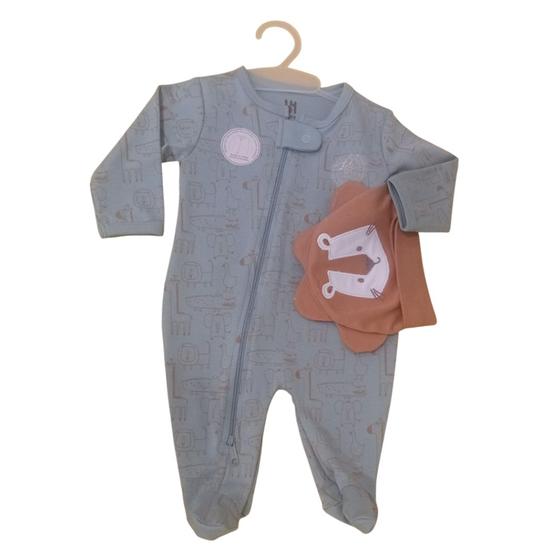 Set pijama y gorro de algodón