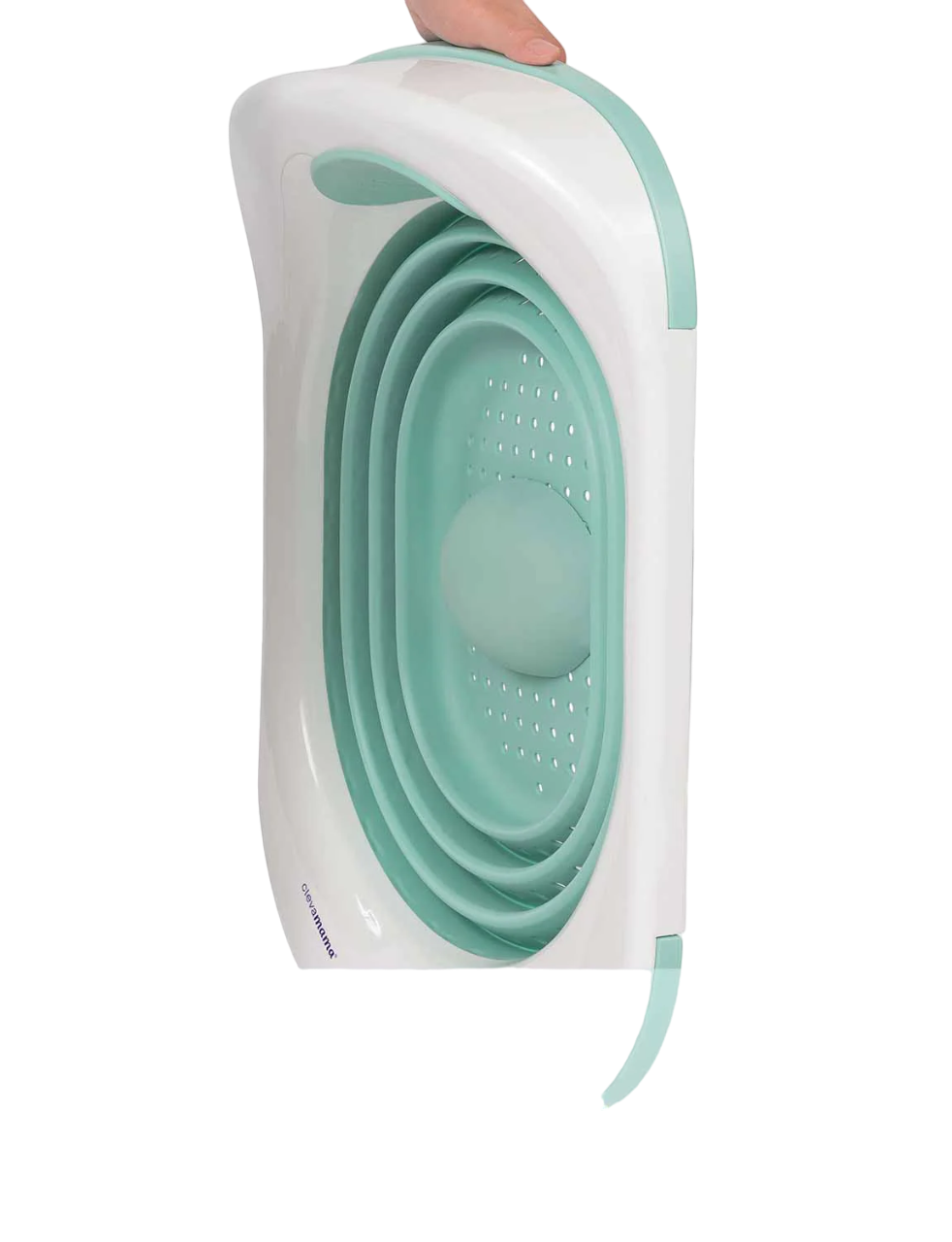 Bañera Plegable Y Antideslizantes Azul