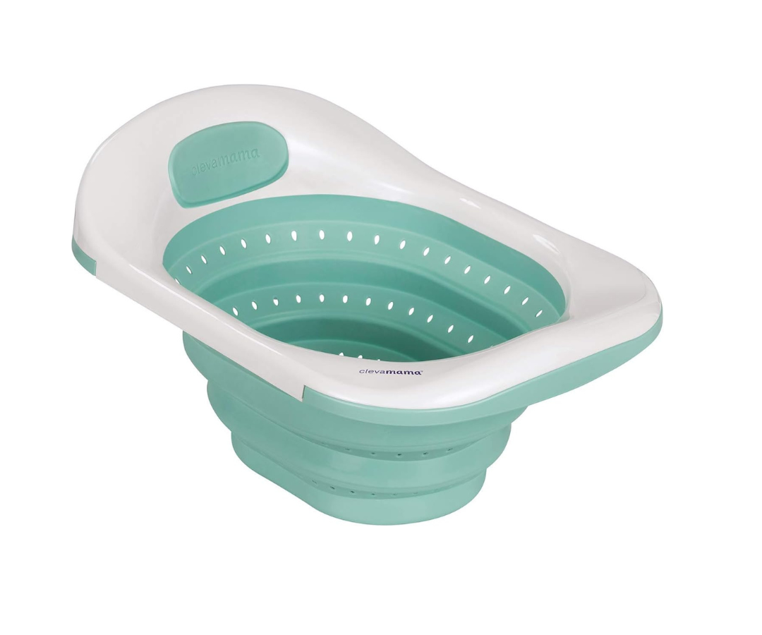 Bañera Plegable Y Antideslizantes Azul