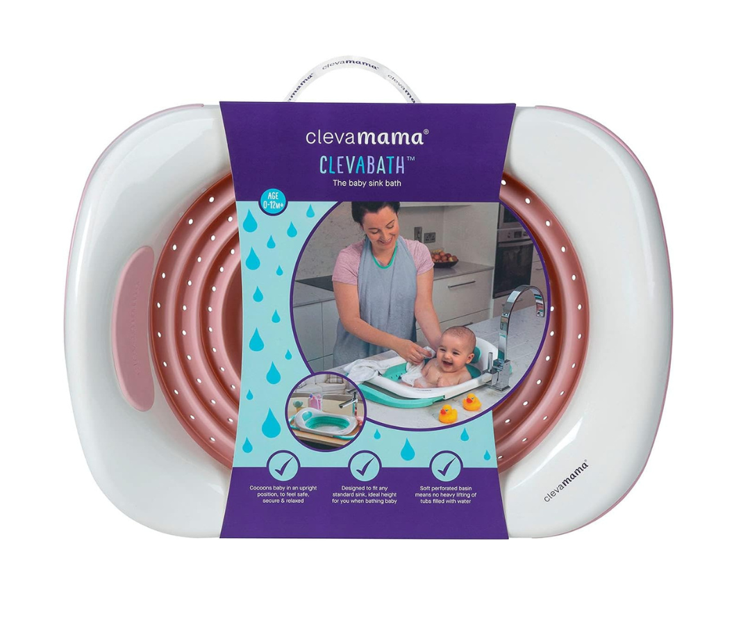 Bañera Plegable Y Antideslizantes Rosada