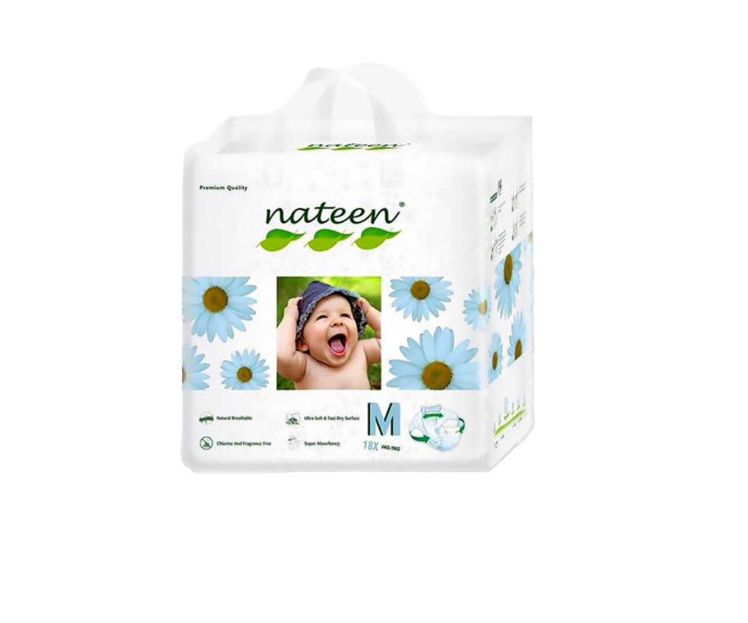 Pañales Nateen Talla M  X 18