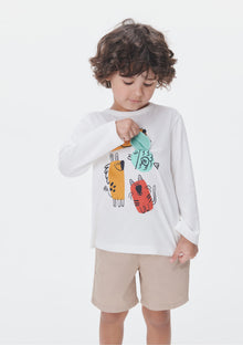 Camiseta manga larga blanca