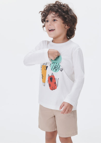 Camiseta manga larga blanca