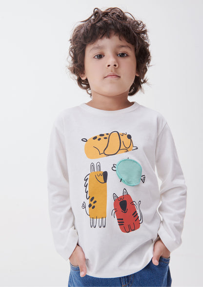 Camiseta manga larga blanca