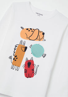 Camiseta manga larga blanca