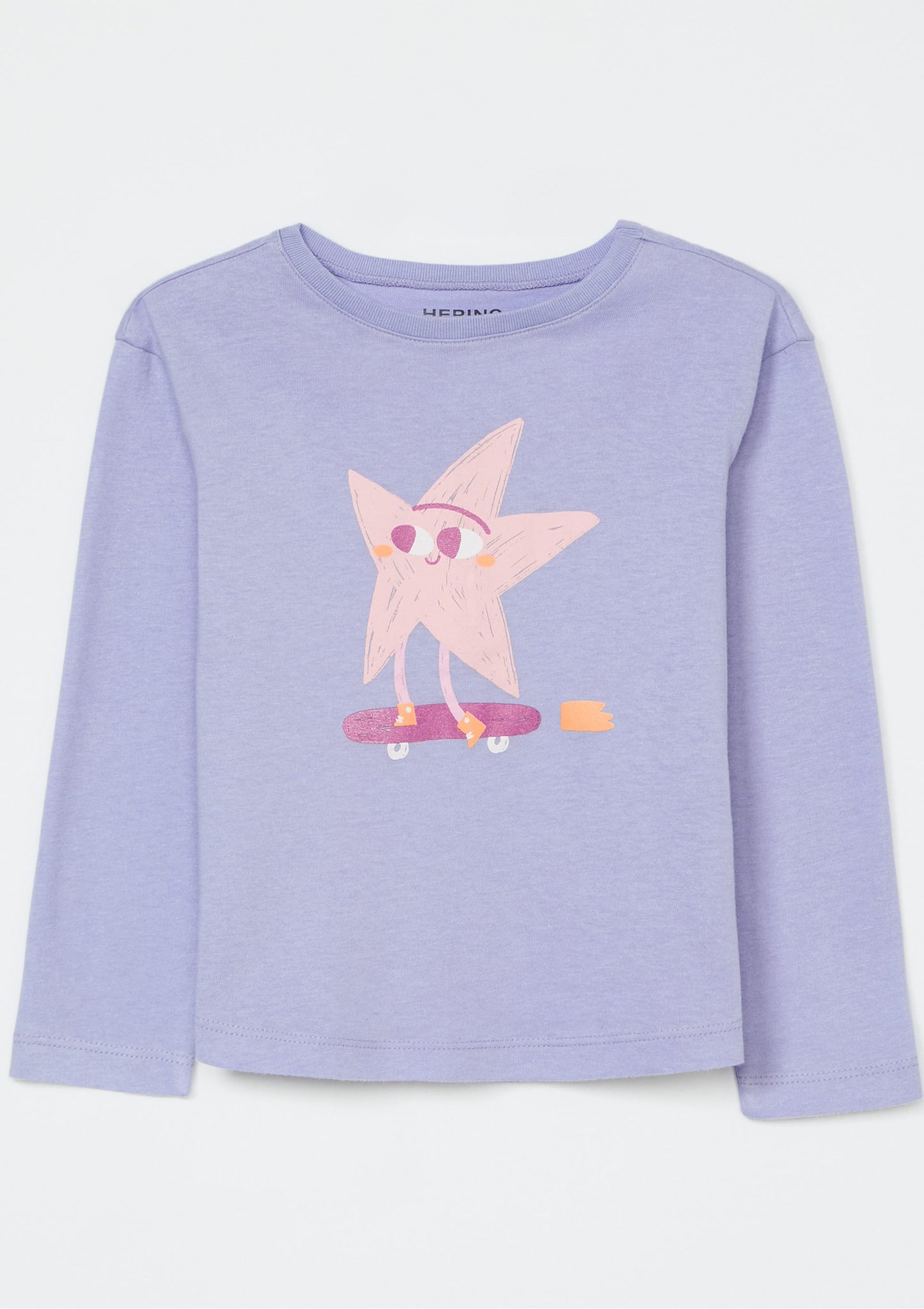 Camiseta lila manga larga niña