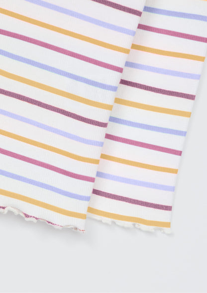 Camiseta multicolor manga larga