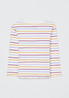 Camiseta multicolor manga larga