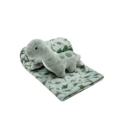 Cobija Franela Con Peluche | Dino - Mothers Choice