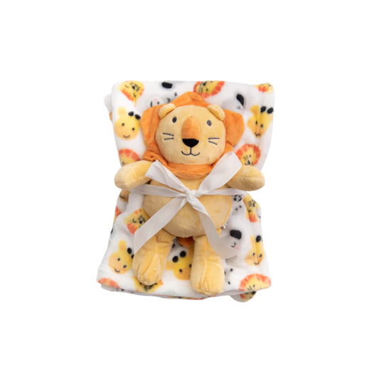 Cobija Franela con Peluche | Tigre - Mothers Choice