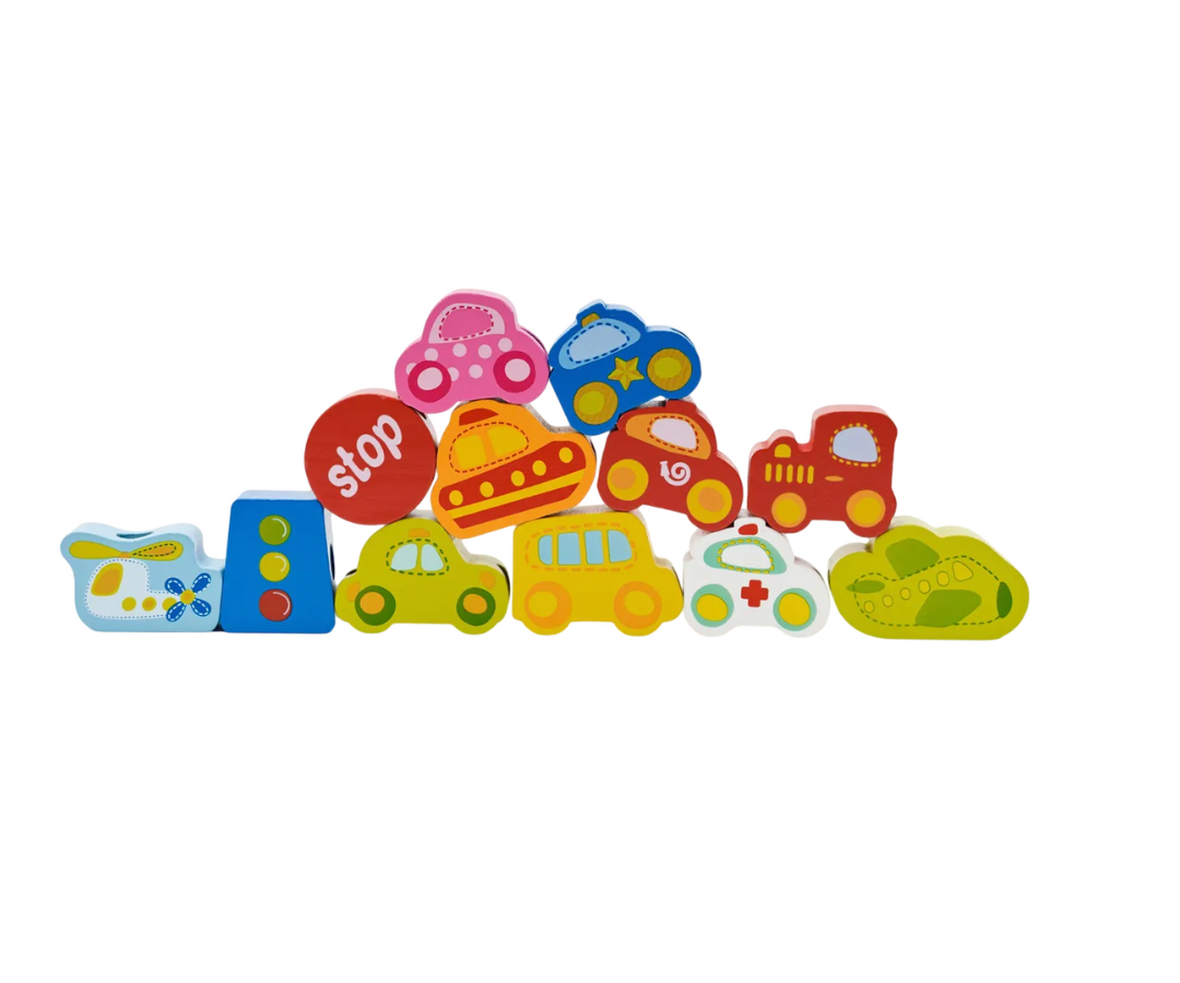 Juego didáctico de madera Traffic Beads