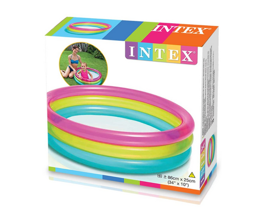Piscina De Bebe Arco Iris Intex