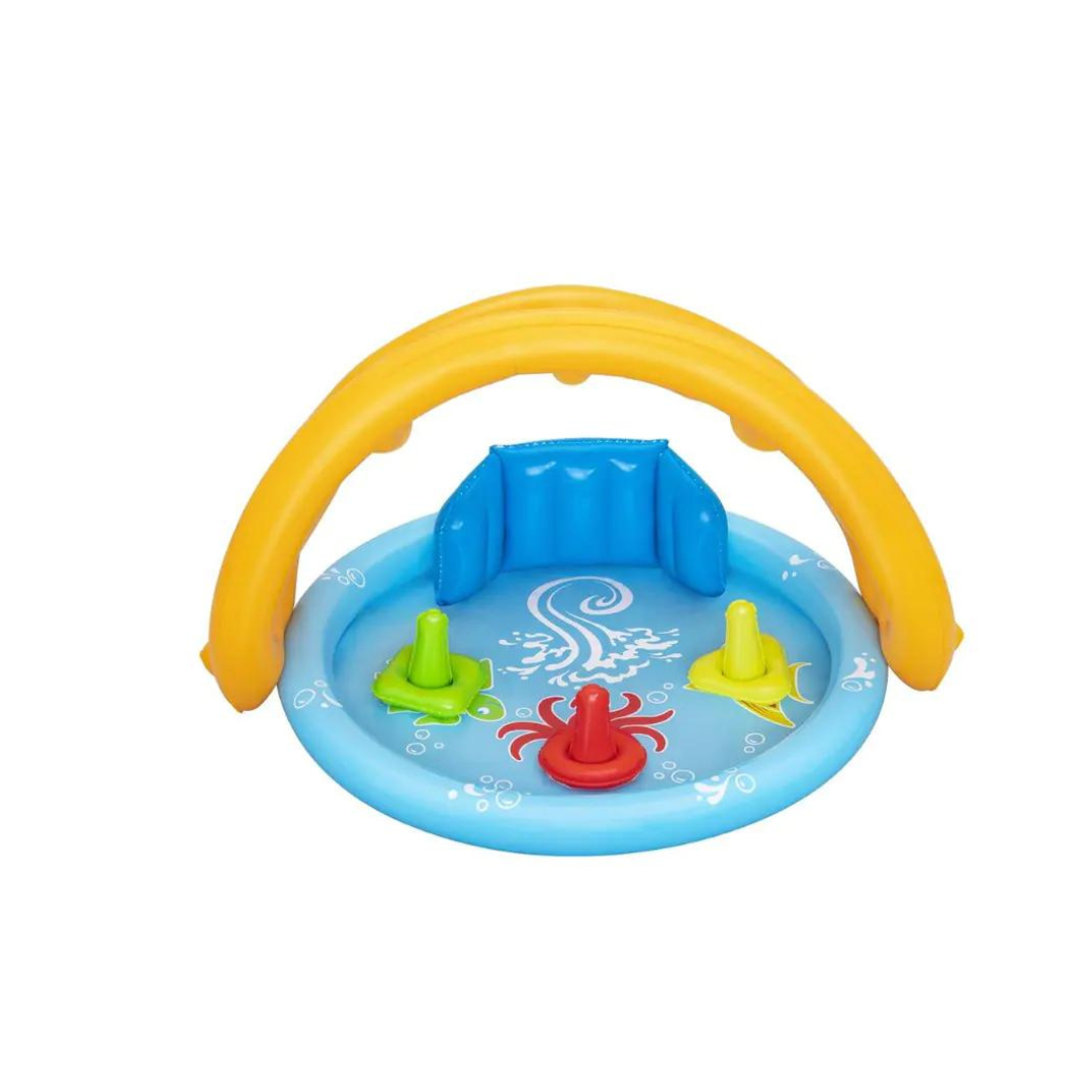 PISCINA PARA BEBES CON SOMBRA LIL SEA SHAPES BESTWAY
