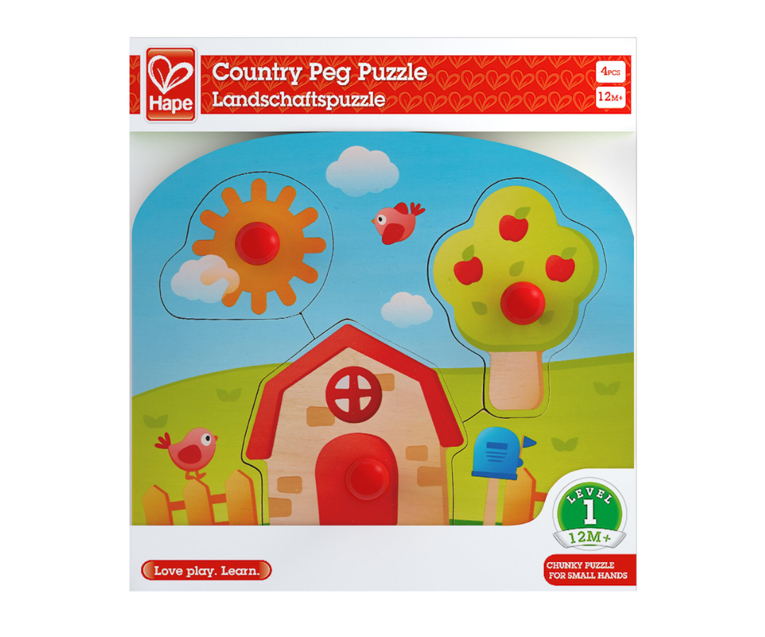 Rompecabezas Country Peg Multicolor Hape