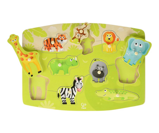 Rompecabezas Jungle Peg Multicolor Hape